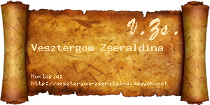 Vesztergom Zseraldina névjegykártya